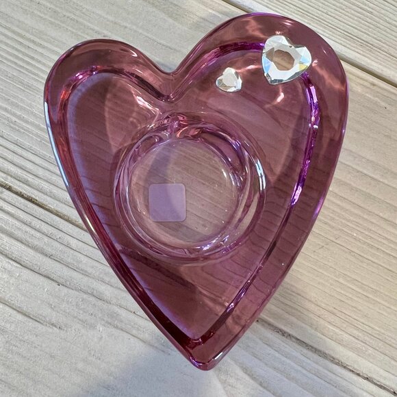 PartyLite Purple Passion Heart Voitive Candle Holder #7787 - Picture 4 of 6